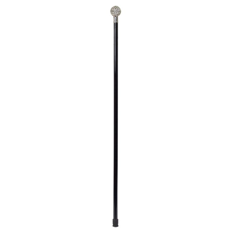 Formal Chrome Cage Hardwood Cane | Health and Care