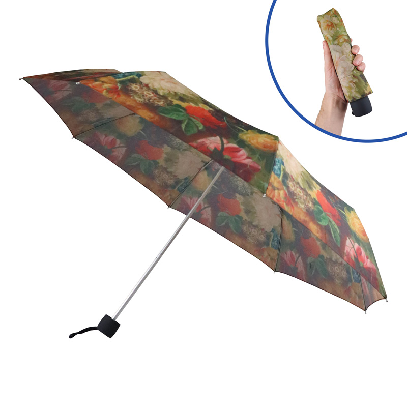 Fulton Minilite 2 National Gallery Foldable Umbrella (Flowers in a Vase)