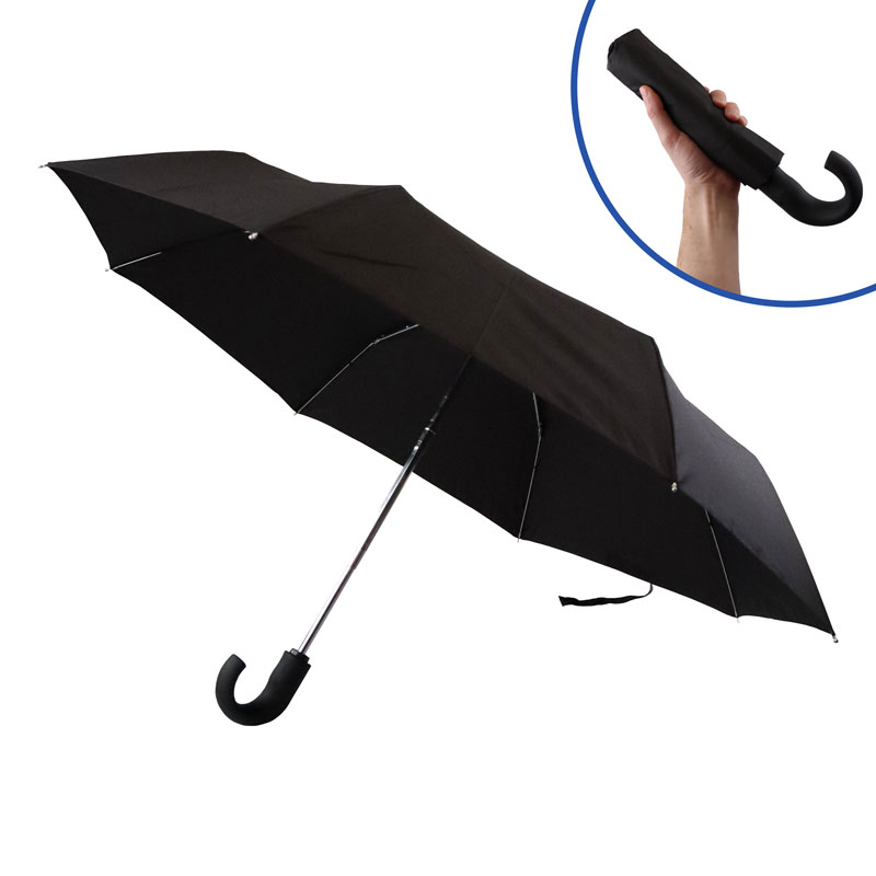 Fulton Open & Close Compact Crook-Handle Umbrella