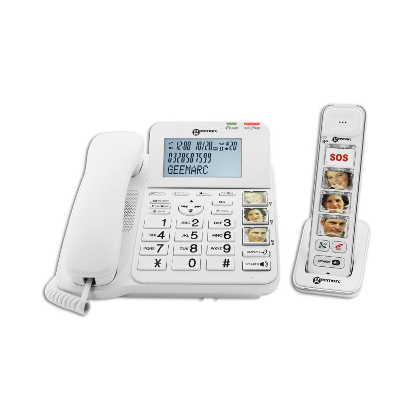 Geemarc Amplidect 295 Combi Photo Amplified Corded Desk Phone And 