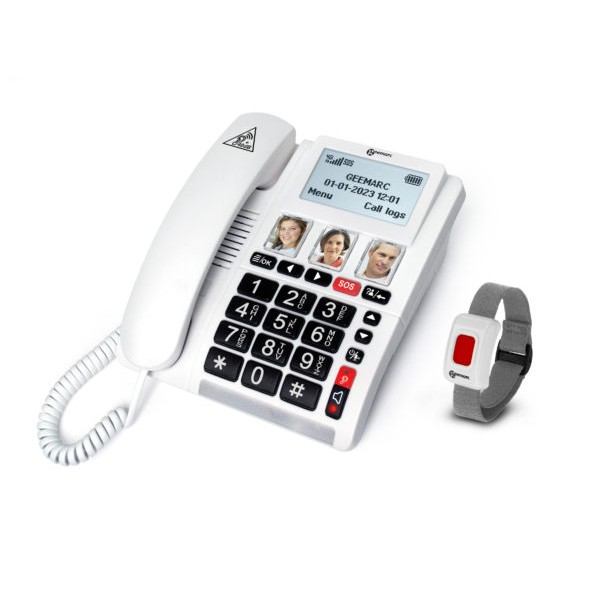 Geemarc CL9000 4G Corded SIM Home Phone | Health and Care