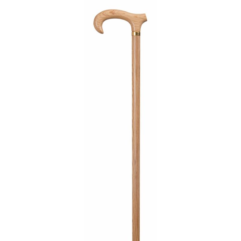 Solid Oak Derby Walking Cane