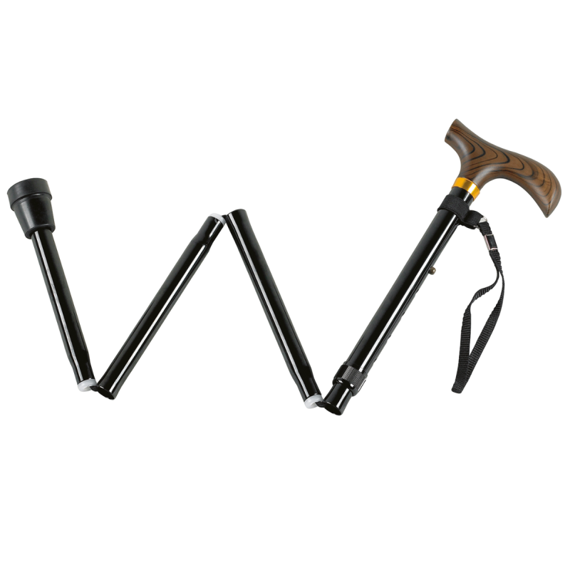 Homecraft Premium Folding Black Walking Stick