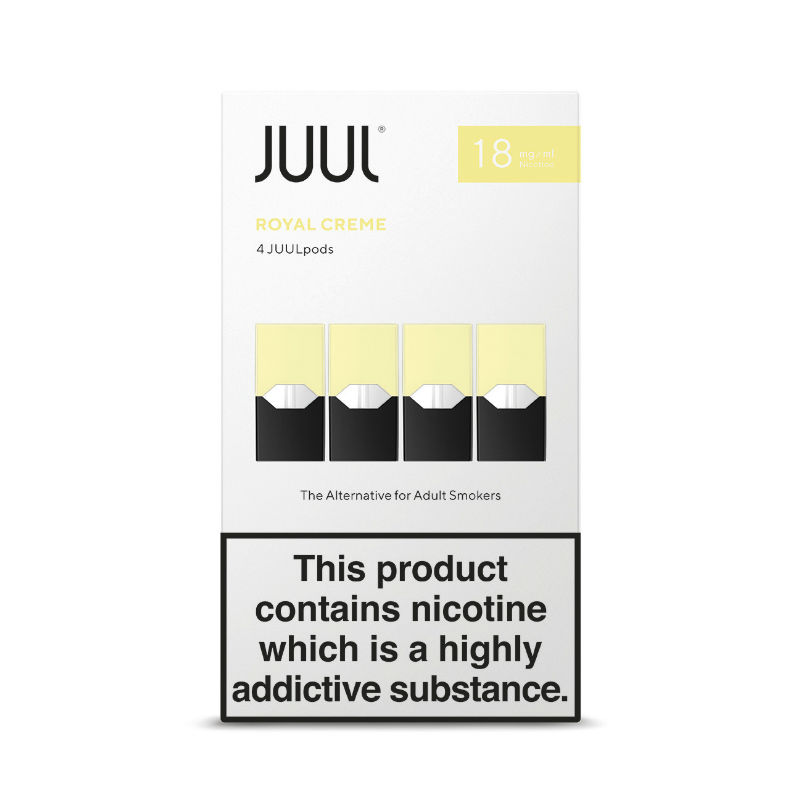 Juul Royal Creme Juul Pods 18mg Pack Of 4 Refill Cartridges