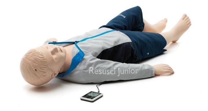 The Laerdal Resusci Junior QCPR Mannequin Is Ideally Used with the SkillGuide Feedback Device