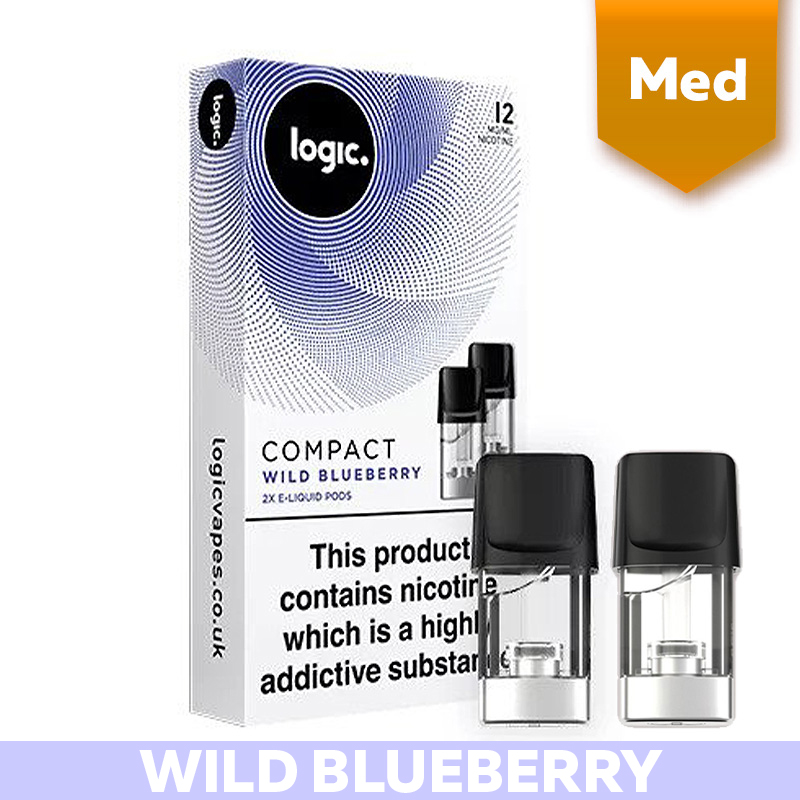 Logic Compact Wild Blueberry 12mg Pods Health and Care