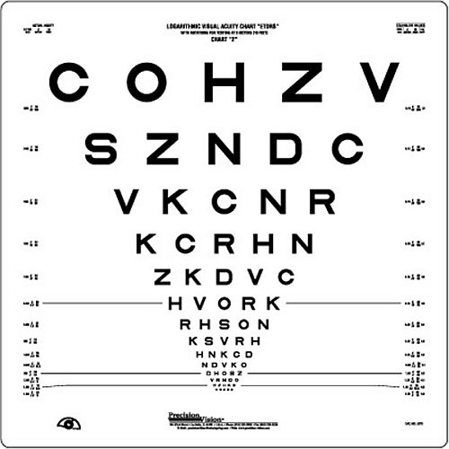 Logmar 3m ETDRS Chart 2 Revised Health and Care