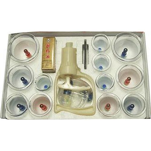 Complete Plastic Cupping Set with 12 Cups