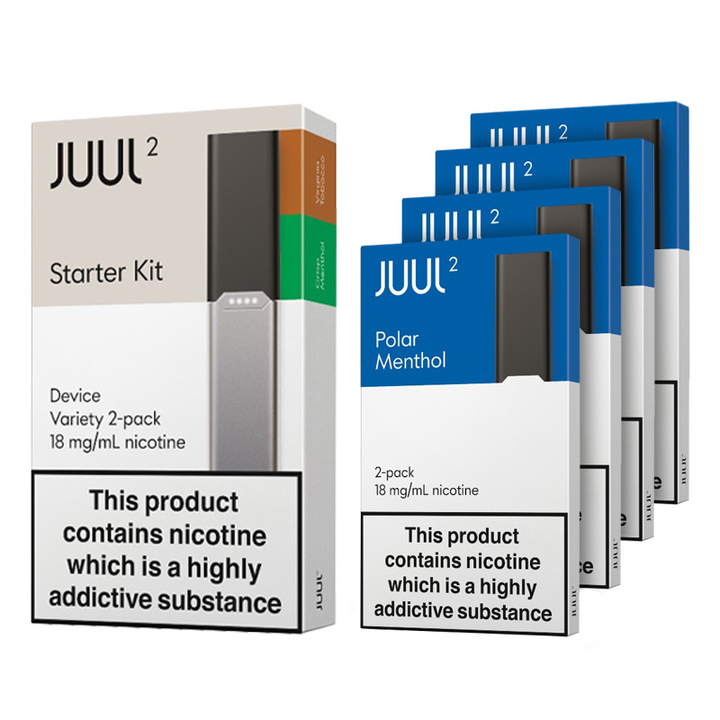 JUUL2 Starter Kit And 8 Polar Menthol Pods | Health And Care