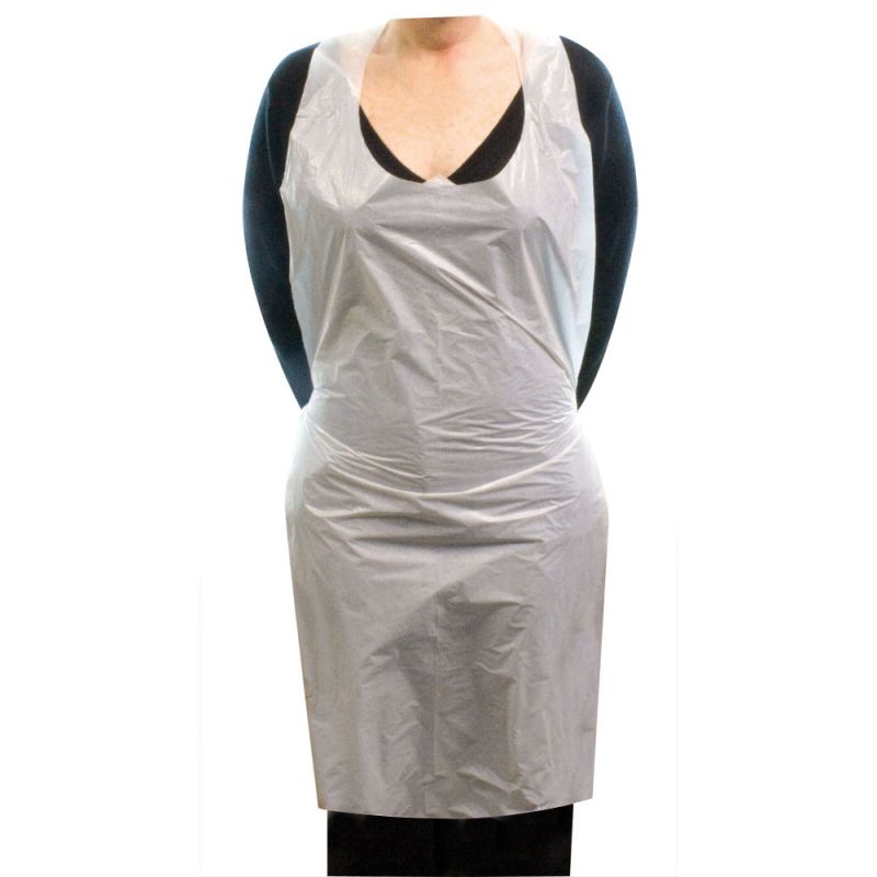 Polythene Aprons for Biohazard Clean-Up (Pack of 100)