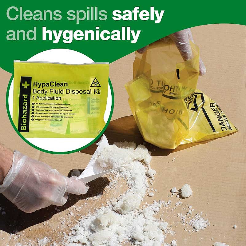 Safety First Aid Hypaclean Body Fluid Kit Health And Care