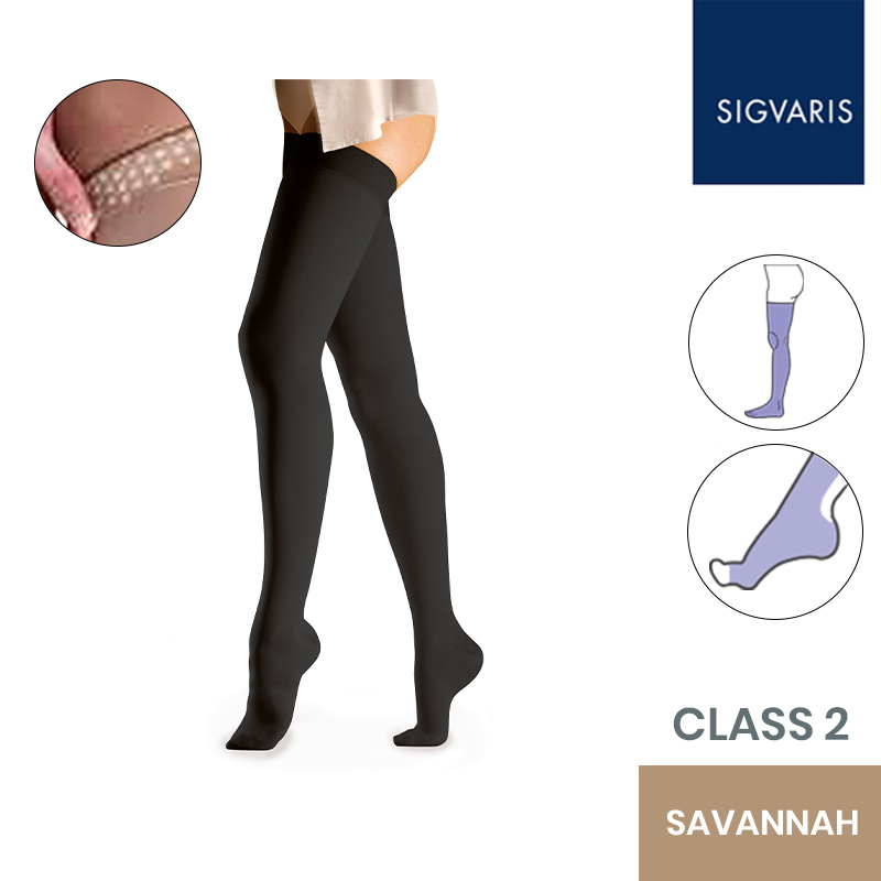Shop Plus Size Compression Stockings for Women  Sigvaris Stockings  w/Grip-Top — Compression Care Center
