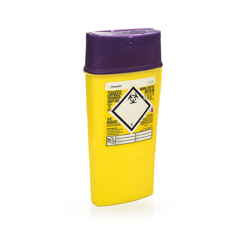 Sharpsafe Litre Sharps Container Pack Health And Care