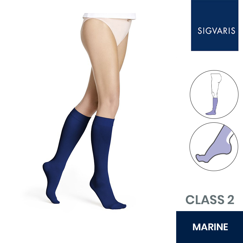 Sigvaris Style Sheer CL2 Black Tights - Compression Stockings