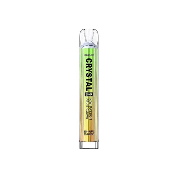 SKE Crystal Bar Kiwi Passionfruit Guava Disposable Vape Pen Saver Bundle (Pack of 10)