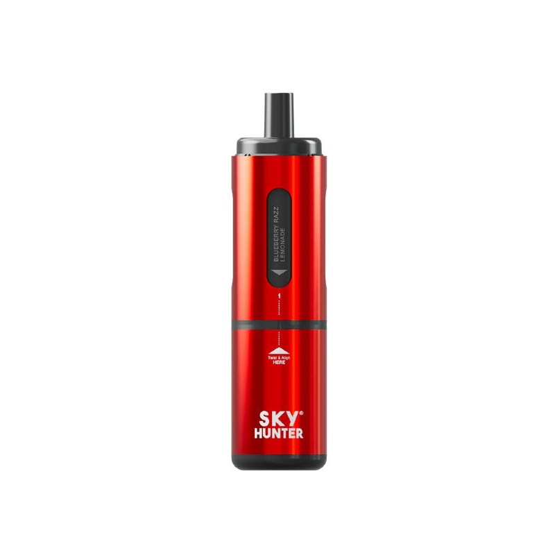 Sky Hunter 2600 Twist Slim 4-in-1 Rechargeable Vape (Red)