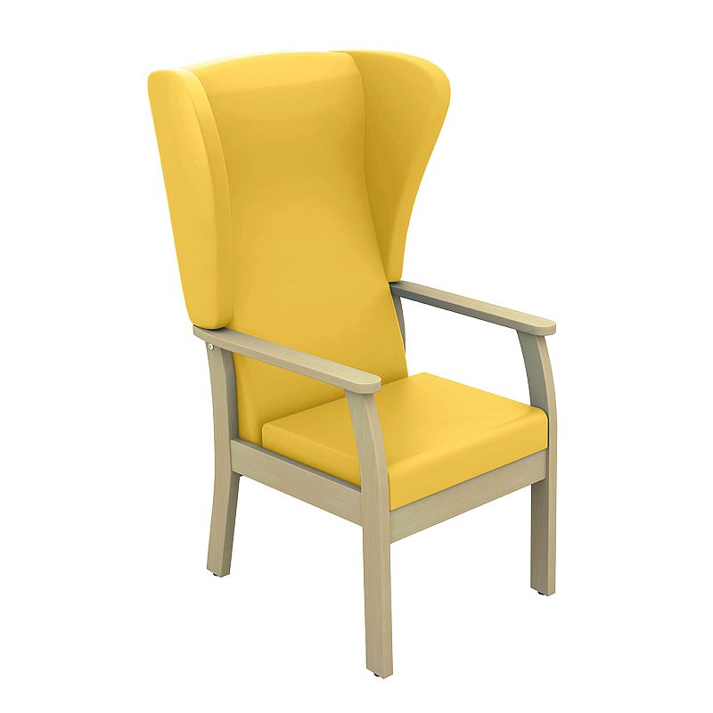 Sunflower Medical Atlas Primrose High-Back Vinyl Patient Armchair with Wings