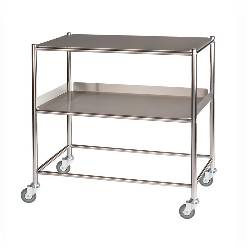 Trolley 86 x 52 x 86cm w/ Tray + Shelf | Health and Care