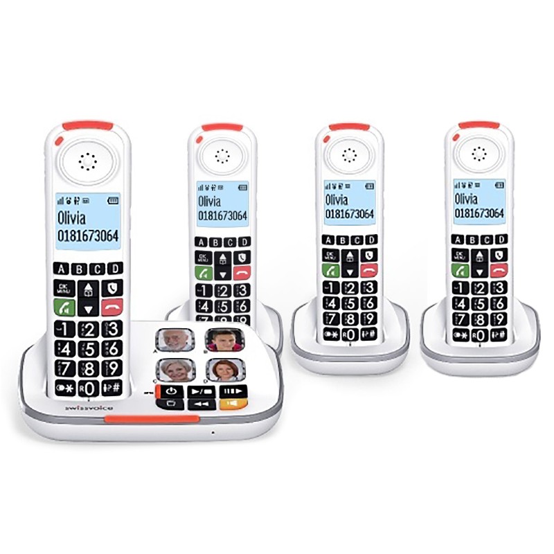 Swissvoice Xtra 2355 Amplified Number Blocker Telephone and Three Extra Handsets