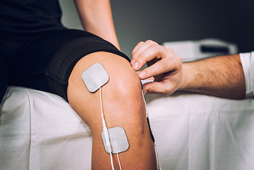 TENS therapy is also a great remedy for sports injuries such as knee pain or tennis elbow