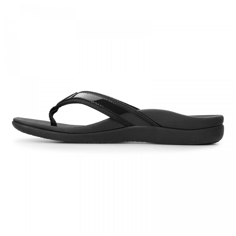 Vionic Tide II Islander Black Sandals | Health and Care