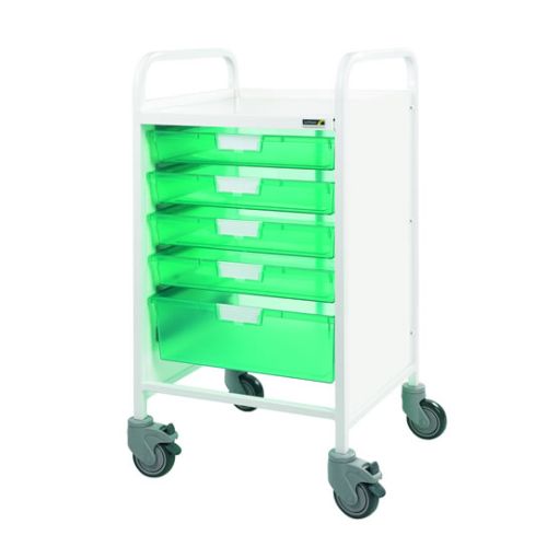 Sunflower Medical Storage Trolley Vista 50 with 5 Trays