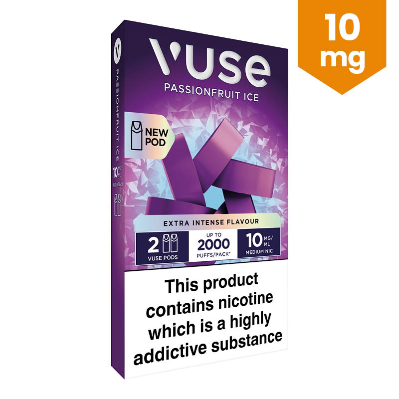 Vuse Passionfruit Ice Extra-Intense Flavour Pods (10mg)