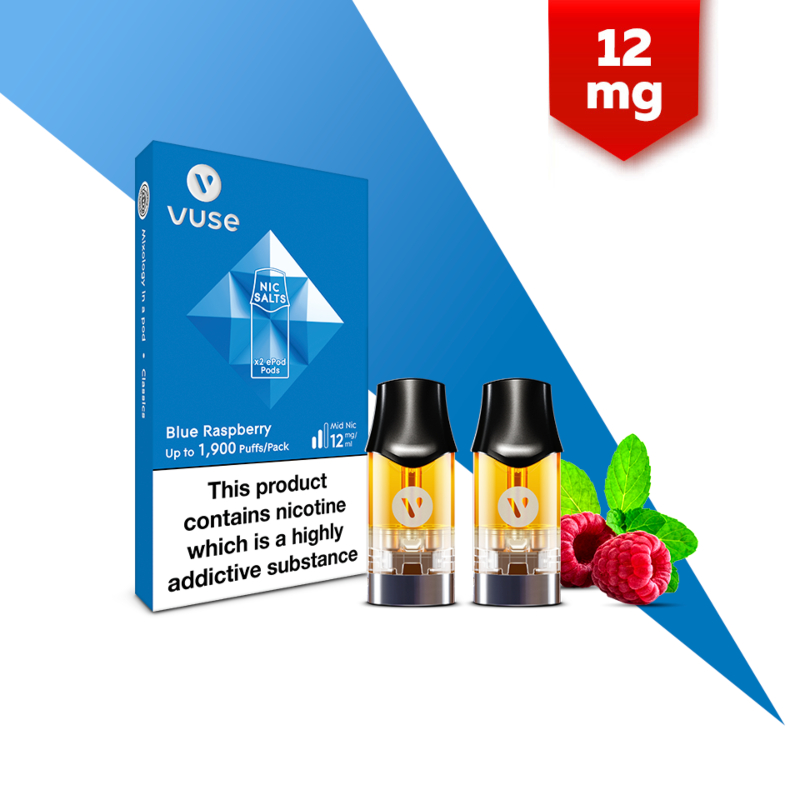 Vuse ePod 2 Blue Raspberry Pods (12mg) | Health and Care