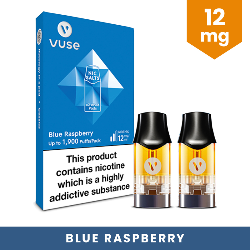 Vuse ePod 2 Blue Raspberry Pods (12mg) | Health and Care