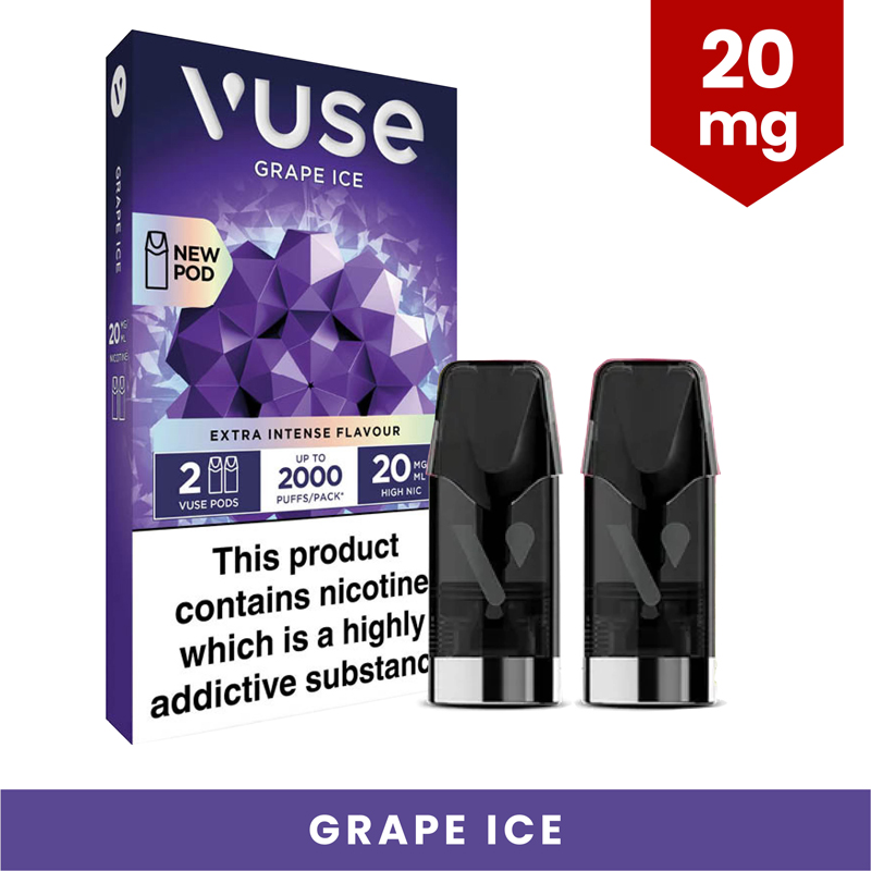 Vuse Intense Grape Ice Refill Pods (20mg) 