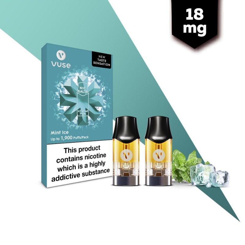 Vuse ePod 2 vPro Mint Ice Pods (18mg) | Health and Care