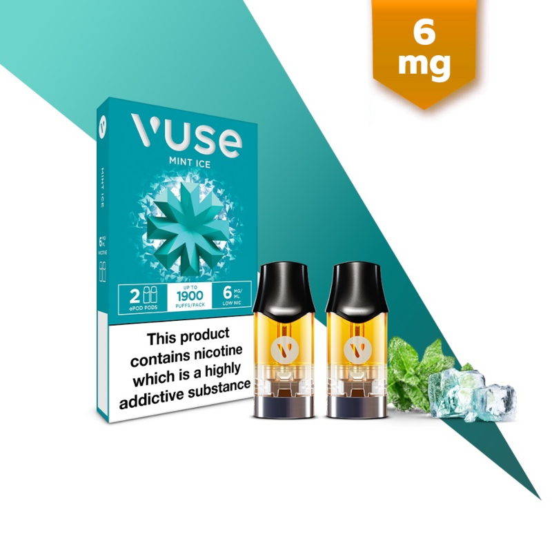 Vuse ePod 2 vPro Mint Ice Pods (6mg) | Health and Care