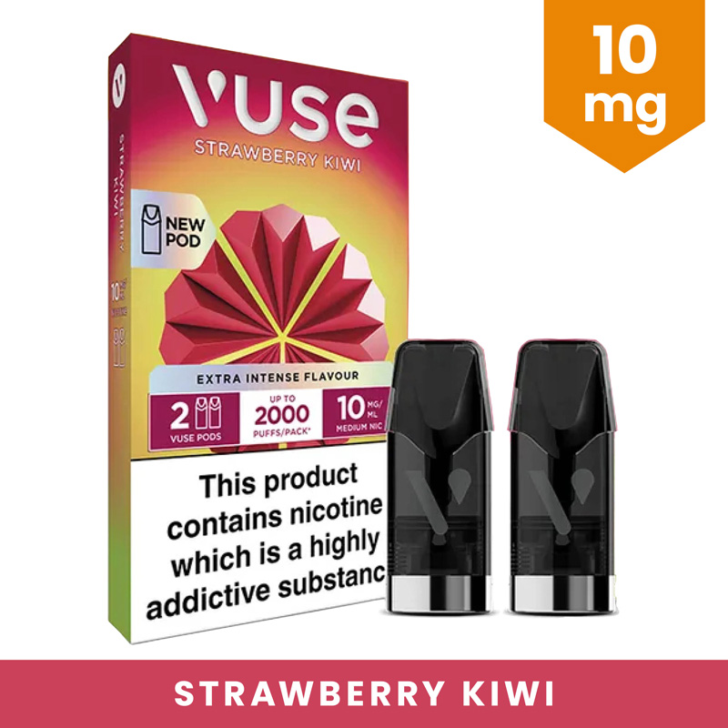 Vuse Strawberry Kiwi Extra-Intense Flavour Pods (10mg)