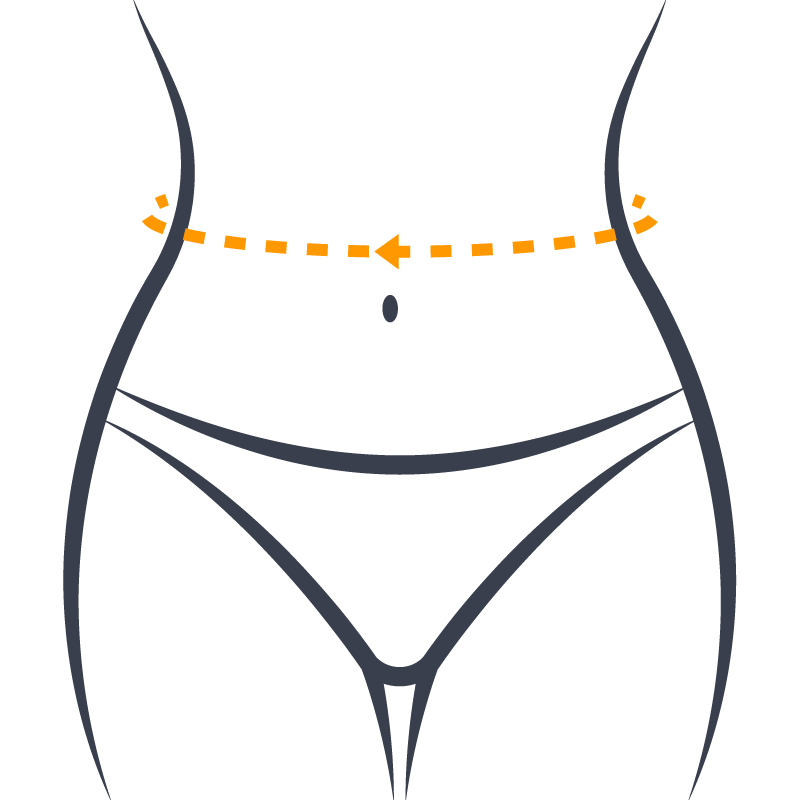 waist measurement diagram