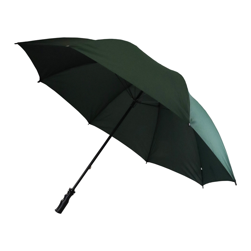 British Racing Green Large-Canopy Windproof Golf Umbrella with Lightweight Fibreglass Shaft