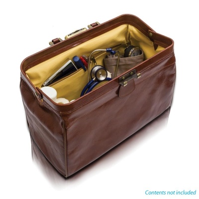 Lockable Compact Elite Leather Doctor's Bag