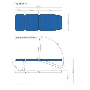 Medi-Plinth Hydraulic Drop End 3-Section Plinth