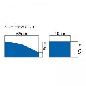 Medi-Plinth Trapezium-Shaped Positioning Aid