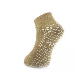 Medline Single Tread EXTRA LARGE/BEIGE Slipper Socks (One Pair)