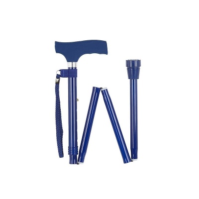 Navy Blue Adjustable Folding Stick