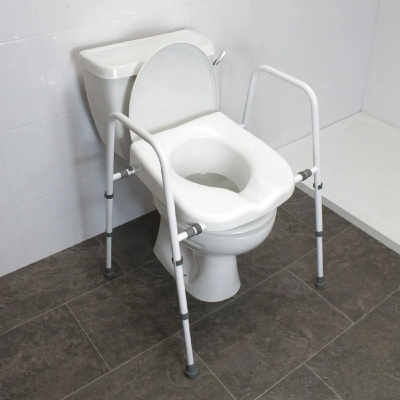 NRS Healthcare Mowbray Lite Width Adjustable Toilet Frame with Seat