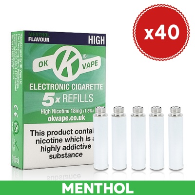 OK Vape Cigalike Refills from £4.50 per Pack | Health and Care