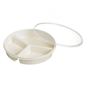 Partitioned Scoop Dish with Lid