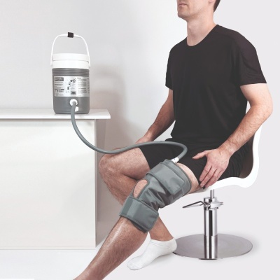 Promedics Cold Therapy Cooler and Knee Wrap Bundle for At-Home Cryotherapy