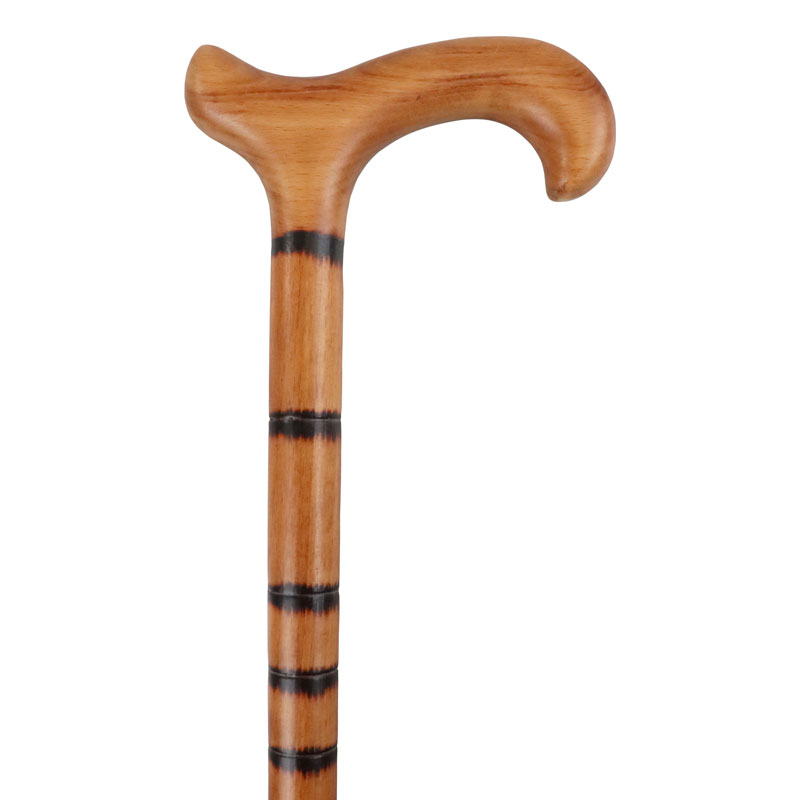 Ringed Beech Derby Handle Walking Stick