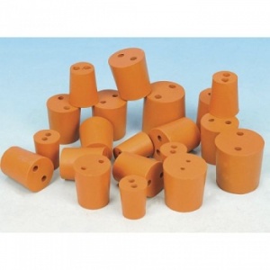 Rubber Stoppers with 2 Holes 10 Pack