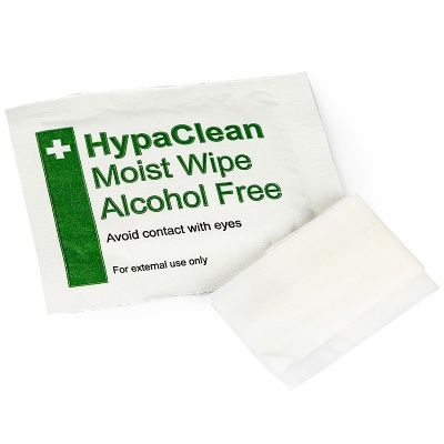 Safety First Aid HypaClean Alcohol-Free Moist Wipes (Pack of 100)