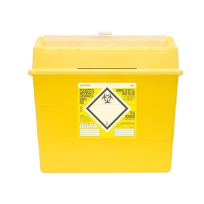 Sharpsafe 30 Litre Protected Access Sharps Container (Pack of 10)