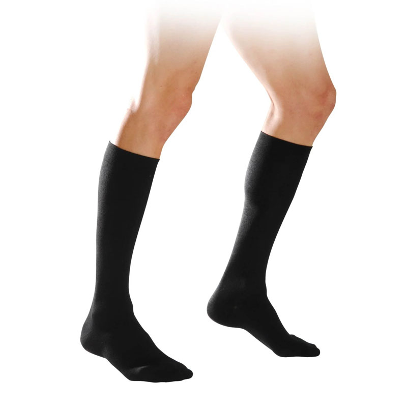 Sigvaris Essential Coton Class 2 Thigh Black Men's Compression Stockings