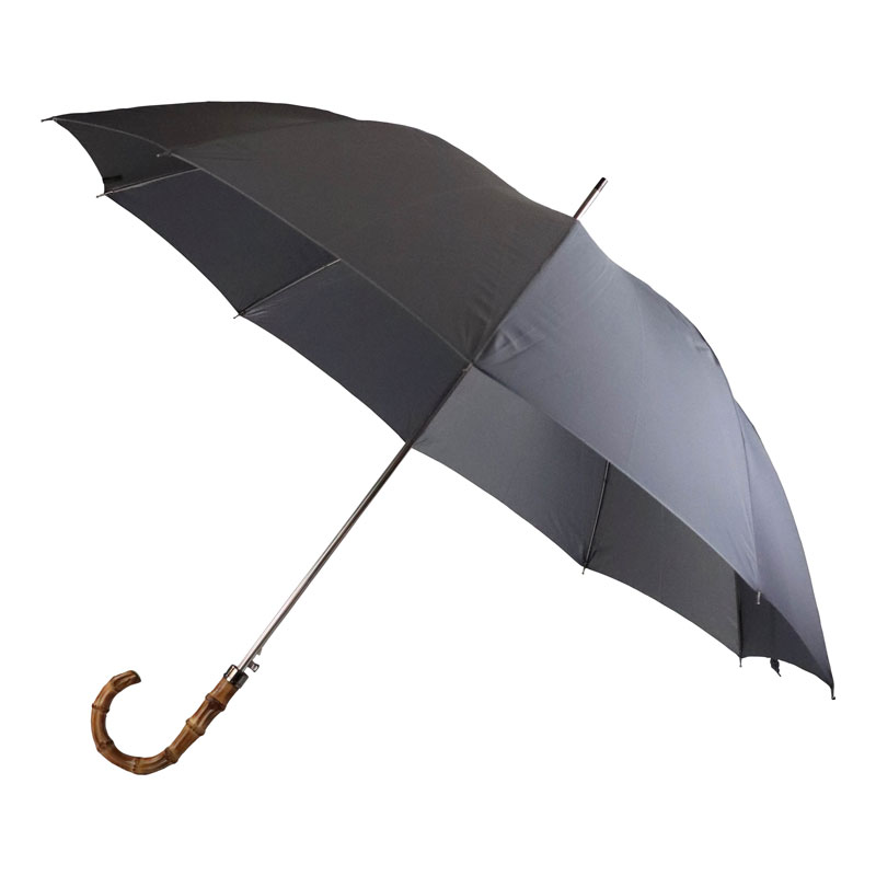 Gent's Bamboo Handle Umbrella with Silver Tip